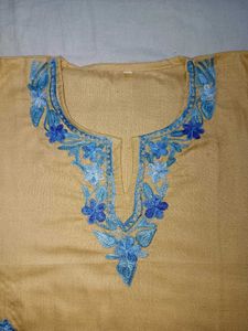 Kashmiri Embroidery Short Kurta