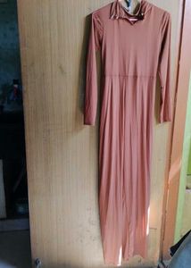 Elegant Brown Maxi Dress