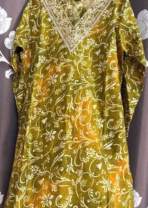 Lime Green Color Suit Set With XL Size