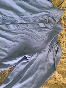 Balloon Sleeves Office Shirt