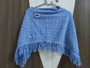 Blue Poncho