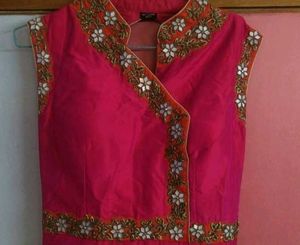 Pink Embellished Anarkali Dress