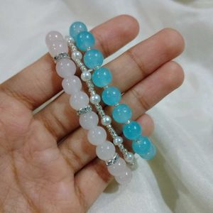 Pinterest Women&#39;s White &amp; Blue Bracelet