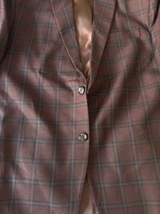 Arvind Checkered 3 Piece Suit Set With Cover