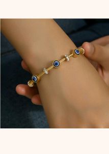 Evil Eye Gold Bracelet