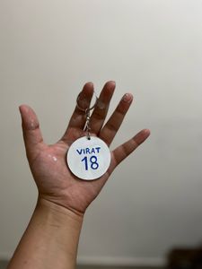 Virat Kohli No. 18 keyring
