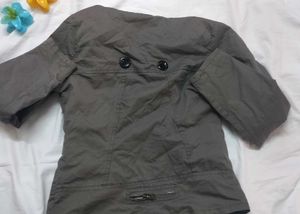 Gray Buttoned Jacket