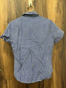 Checks Shirt With Half Hands Small Size