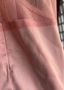 Pink cut out glitter detail bodycon dress