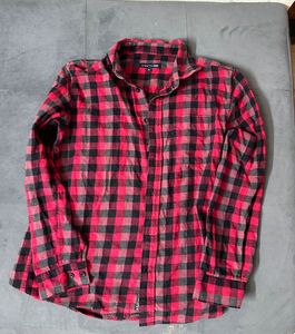 Red & Black Flannel Shirt