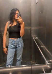 One shoulder shein top
