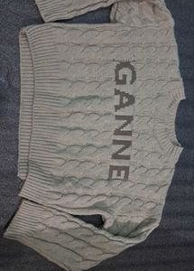 GANNI Knit Cable Sweater