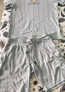 Striped T-Shirt & Shorts Set