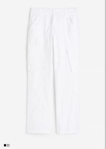 White Cargo Trouser