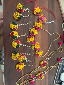 Haldi Floral Jewelry Set