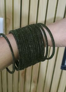 Bangles Set and velvet churi