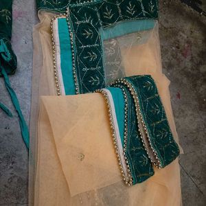 Elegant Green Lehenga Choli with Dupatta