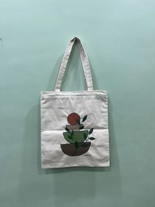Hand-Painted Tote Bag