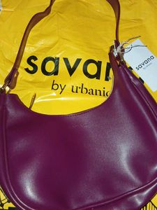 Savana Purple Hobo Bag