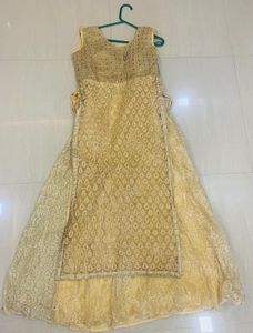 Gold Embroidered Kurta Set