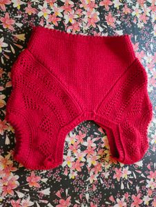 Hand-Knitted Red Balaclava