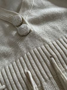 Vintage Cream Knit Sweater Dress