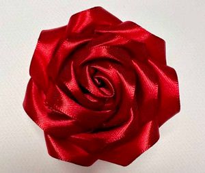 Elegant Handmade Satin Ribbon Roses