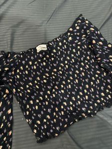 Floral Print Crop Top