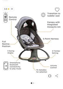 Mastela 3-in-1 Deluxe Baby Bassinet