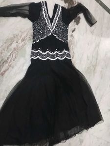 Elegant Black Ethnic Gown