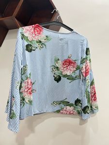 Floral Striped Top