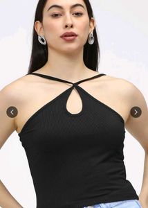 Chic Black Halter Top