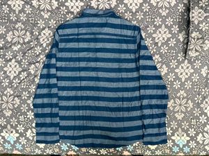 Striped Blue Casual Shirt