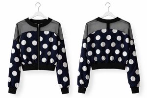 Polka Dot Bomber Top