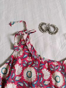 Womens Sleeveless Pure Cotton Short Kurti 💕❤️