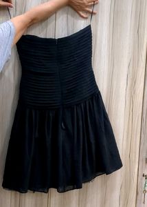 Black Strapless Mini Dress