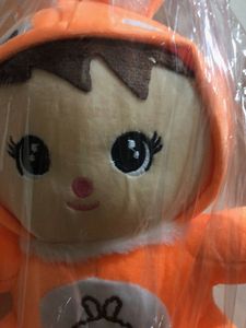 Cute Orange Bunny Plushie( Foreign Made)