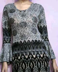 Grey Cold Shoulder Top / Dress