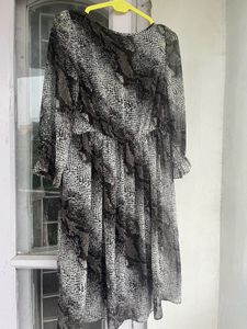 Stylish Animal Print Dress