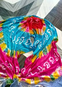 Blue &#34;Gopi&#34; Skirt with FREE Tie-Dye Dupatta!