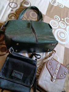 Combo Of One Handbag And Two Sling Bags