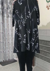 A Beautiful Printed Mini Dress Cum Frok