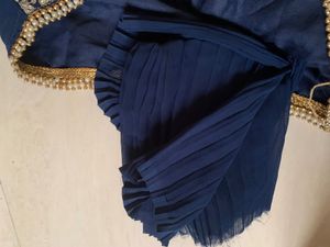 Sequined Blue Blouse