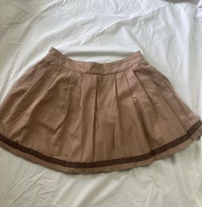 Pleated Mini Skirt