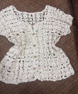 Crochet Knit Top