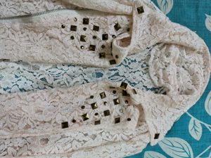 Lace Embellished Jacket