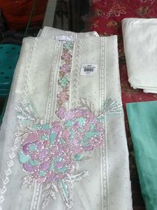 Elegant Unstitched Salwar Kameez Set