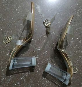 Transparent Rose Gold Heels