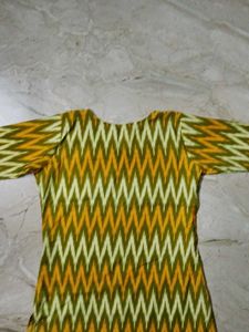 Ethnic Print Yellow Kurta