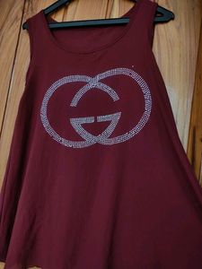 Casual Women's Maroon Coloured Top